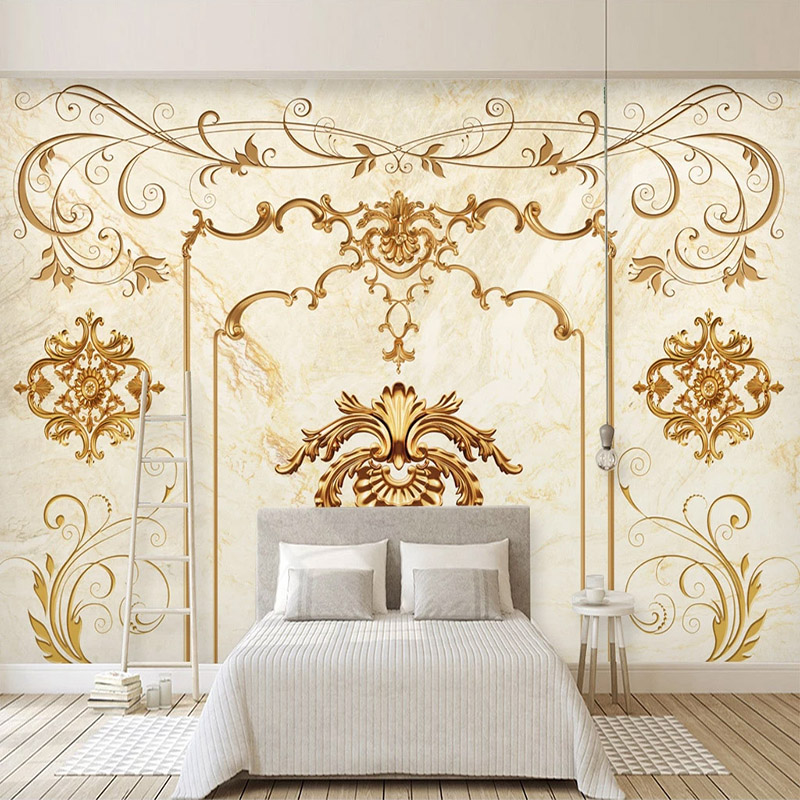 Custom 3D Wallpaper Golden Embossed European Style Marble Flower Pattern TV Background Wall Art Living Room Bedroom Decor Mural, As pic
Custom 3D Wallpaper Golden Embossed European Style Marble Flower Pattern TV Background Wall Art Living Room Bedroom Decor Mural, As pic