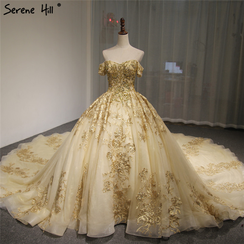 Dubai High-end Short Sleeves Luxury Wedding Dress Vintage Sexy Off Shoulder Gold Beading Sequined Wedding Bride Gown 2020
Dubai High-end Short Sleeves Luxury Wedding Dress Vintage Sexy Off Shoulder Gold Beading Sequined Wedding Bride Gown 2020