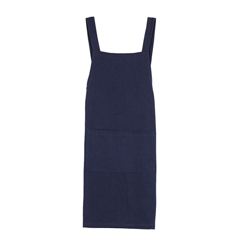 Soft Cotton Linen Apron with Double Front Large Size Pockets Solid Color Halter Cross Bandage Aprons Kitchen Cooking Clothes
Soft Cotton Linen Apron with Double Front Large Size Pockets Solid Color Halter Cross Bandage Aprons Kitchen Cooking Clothes