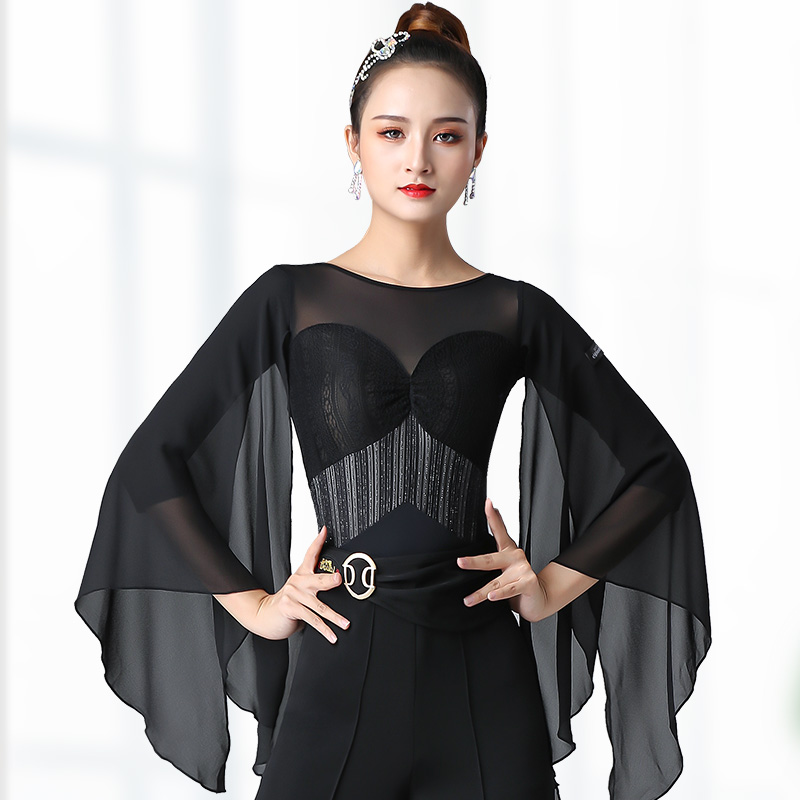 new fashion modern dance tops women's long sleeve national standard Latin dance clothes Salsa Tango Samba Chacha Training Shirts, As shown
new fashion modern dance tops women's long sleeve national standard Latin dance clothes Salsa Tango Samba Chacha Training Shirts, As shown