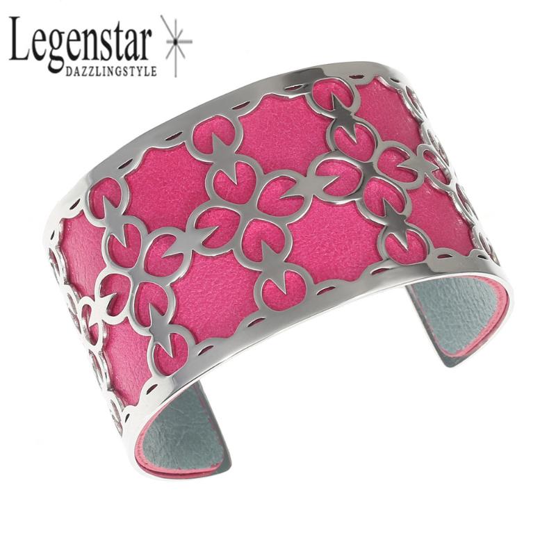 Legenstar Stainless Steel Bracelets for Women Hollow Flower Reversible PU Leather Bracelets Silver Color Pulseiras
Legenstar Stainless Steel Bracelets for Women Hollow Flower Reversible PU Leather Bracelets Silver Color Pulseiras