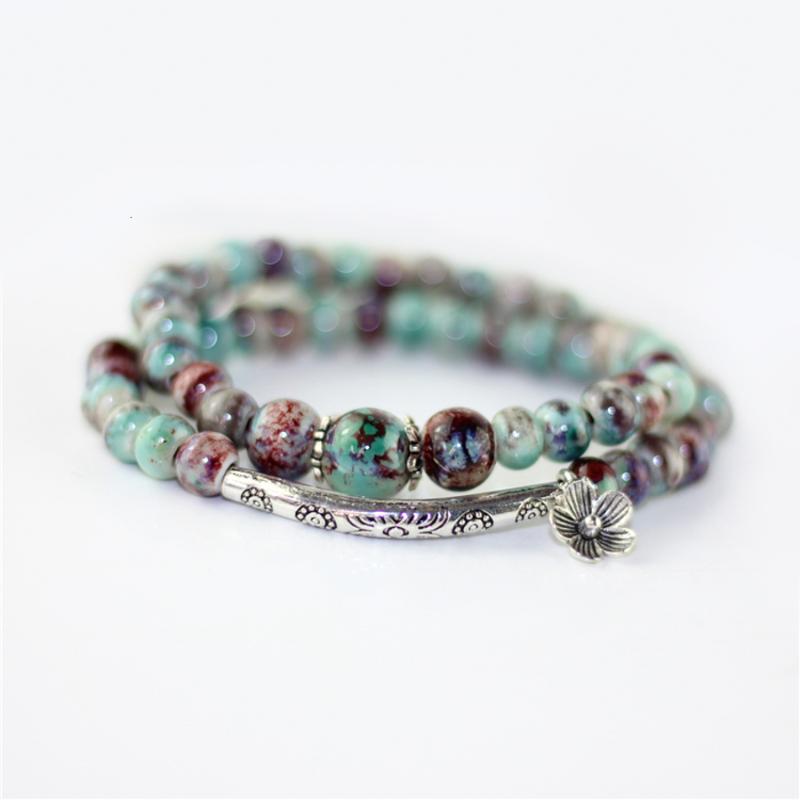 Unique Women's Ceramic Bracelets Handmade 2layer Wrap Charms Bracelete Bangles Fashion Accessor Jewelry Wholesale Freeshipping
Unique Women's Ceramic Bracelets Handmade 2layer Wrap Charms Bracelete Bangles Fashion Accessor Jewelry Wholesale Freeshipping