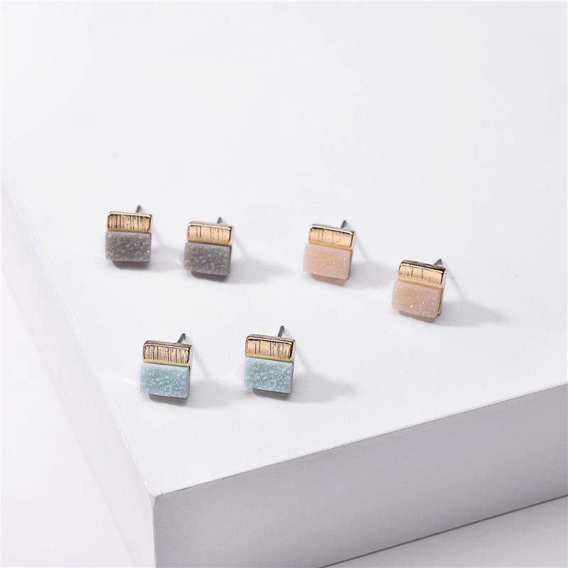 E7259 ZWPON Mini Square Resin Druzy Stud Earrings 2020 New Geometric Small Earrings Jewelry Wholesale Dropshipping
E7259 ZWPON Mini Square Resin Druzy Stud Earrings 2020 New Geometric Small Earrings Jewelry Wholesale Dropshipping