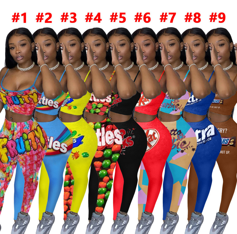 2021 Women Tracksuit pants Two Pieces Set Casual Letter Flowers Printed Camisole Top Long Suits Ladies Fashion Sexy Outfits DHL, White
2021 Women Tracksuit pants Two Pieces Set Casual Letter Flowers Printed Camisole Top Long Suits Ladies Fashion Sexy Outfits DHL, White
