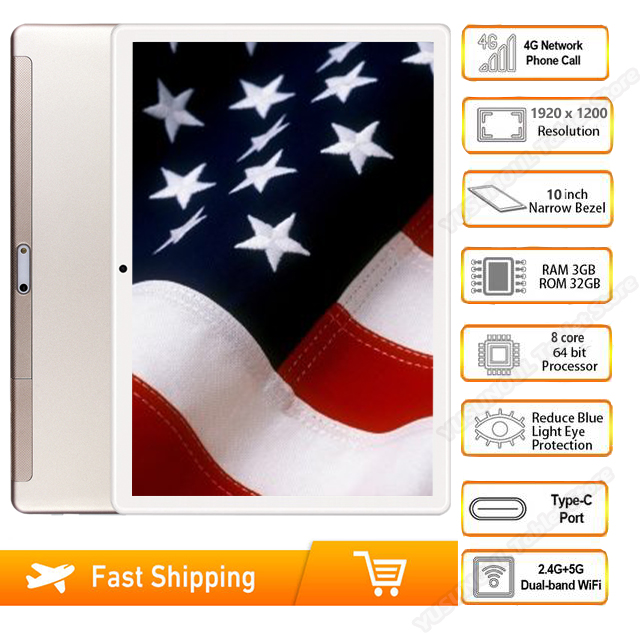 Discount 4G LTE Phone tablet 10 inch tablet pc 8 Cores Android 9.0 3GB RAM 64GB 1920x1200HD Screen 5G wifi 8.0MP Cameras GPS Pad, Black
Discount 4G LTE Phone tablet 10 inch tablet pc 8 Cores Android 9.0 3GB RAM 64GB 1920x1200HD Screen 5G wifi 8.0MP Cameras GPS Pad, Black