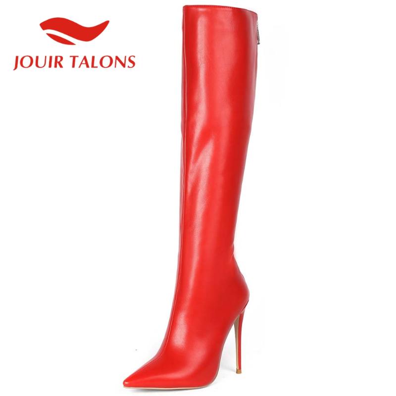 JOUIR TALONS High Quality Shoes Big Size 45 Pointed Toe Thin High Heels Solid Autumn Knee Boots Female, Red matte
JOUIR TALONS High Quality Shoes Big Size 45 Pointed Toe Thin High Heels Solid Autumn Knee Boots Female, Red matte