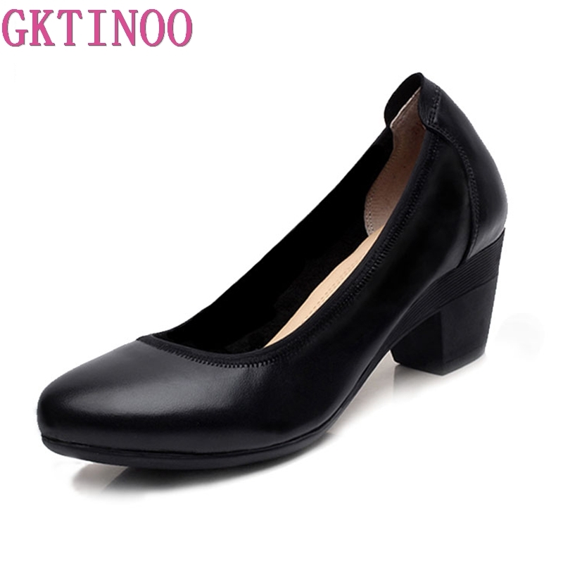 GKTINOO Leather Women Dress Shoes Comfortable Soft Work High Heels Shoes Elegant Office Lady Round Toe Pumps Big Size 33-43, Black
GKTINOO Leather Women Dress Shoes Comfortable Soft Work High Heels Shoes Elegant Office Lady Round Toe Pumps Big Size 33-43, Black