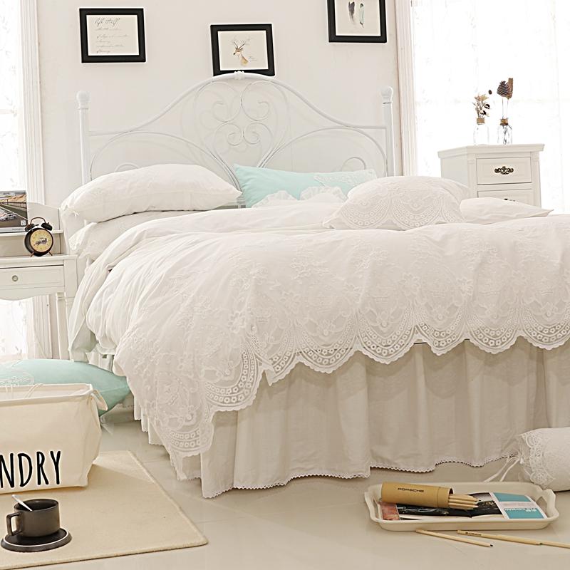 43 White bedding set cotton full queen king size bed skirt set duvet cover girls kids bed cover bedclothes pillowcase
43 White bedding set cotton full queen king size bed skirt set duvet cover girls kids bed cover bedclothes pillowcase