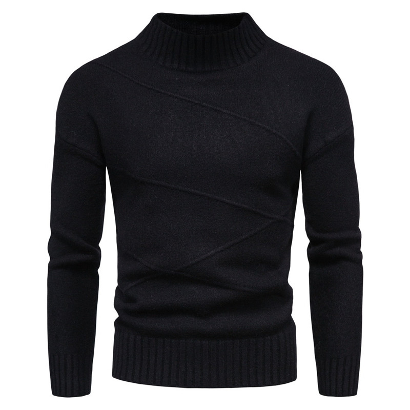 Mens Turtleneck Half Wool Pullover Autumn Winter Warm Solid Comfortable Long Sleeve Slim Fit Clothes Knitted Casual Male Sweater, Black
Mens Turtleneck Half Wool Pullover Autumn Winter Warm Solid Comfortable Long Sleeve Slim Fit Clothes Knitted Casual Male Sweater, Black