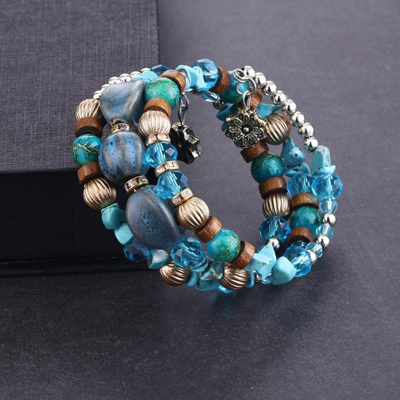 Charm Bracelets Multilayer Crystal Bead For Women Natural Stone Bracelet Wooden Beaded Female Wristband Jewelry Pulseras Femme
Charm Bracelets Multilayer Crystal Bead For Women Natural Stone Bracelet Wooden Beaded Female Wristband Jewelry Pulseras Femme