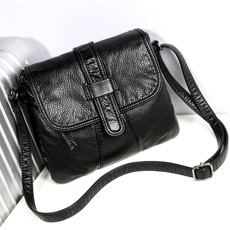 Soft leather Women Messenger bag casual women's shoulder Crossbody bag female handbag Black bolsa feminina girl, Sma ll
Soft leather Women Messenger bag casual women's shoulder Crossbody bag female handbag Black bolsa feminina girl, Sma ll