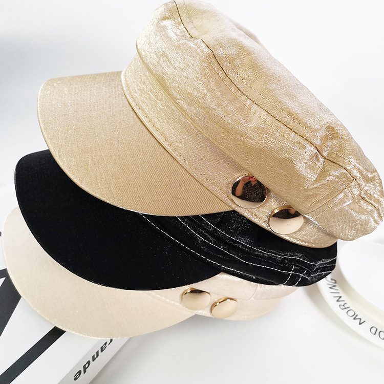 2020 autumn and winter new leisure ladies hat fashion beret British retro round buckle navy hat cap girl, Black
2020 autumn and winter new leisure ladies hat fashion beret British retro round buckle navy hat cap girl, Black