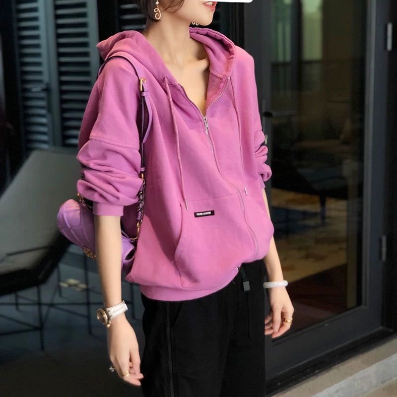 Hoodies Women Spring and Autumn Jacket Women Thin Short Spring and Autumn Loose Korean Style Sweatshirt, White
Hoodies Women Spring and Autumn Jacket Women Thin Short Spring and Autumn Loose Korean Style Sweatshirt, White