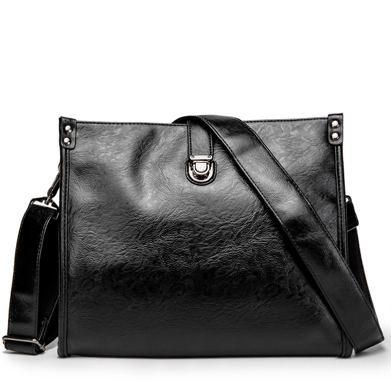 New Fashion Men's Bag Single Shoulder Straddle Bag Men's Leather Business Leisure Envelope Briefcase Leather Laptop
New Fashion Men's Bag Single Shoulder Straddle Bag Men's Leather Business Leisure Envelope Briefcase Leather Laptop