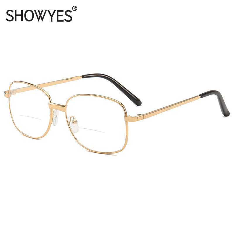 Bifocal Reading Glasses Business Men Metal Alloy Full Frame Presbyopic Magnifying Glasses Square Eyewear Clear Lens Male 588
Bifocal Reading Glasses Business Men Metal Alloy Full Frame Presbyopic Magnifying Glasses Square Eyewear Clear Lens Male 588