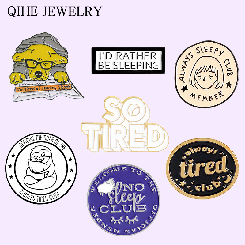 I'm So Tired , I Need a Nap Soft Enamel Pin Round Sloth Sheep Dog Book Brooches Gift For Student Worker Friends Fun Badges
I'm So Tired , I Need a Nap Soft Enamel Pin Round Sloth Sheep Dog Book Brooches Gift For Student Worker Friends Fun Badges