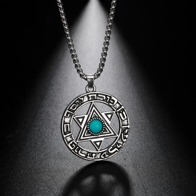 Fishhook Adjustable Circle with Star of David Necklace Jewelry Viking Trendy Pendant Necklaces Hebrew Jewish Religious Pendant
Fishhook Adjustable Circle with Star of David Necklace Jewelry Viking Trendy Pendant Necklaces Hebrew Jewish Religious Pendant