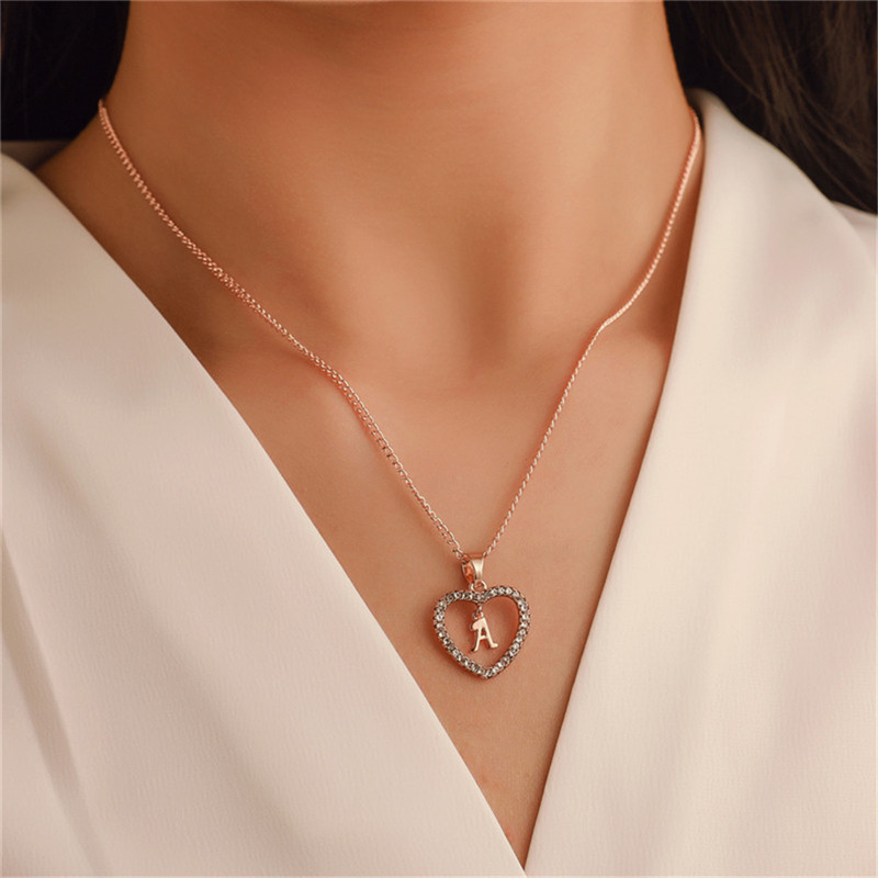 Unique Love Pendant Necklace For Girls Women 2020 Crystal Initial Letter Necklace Alphabet Rose Gold Color Trendy Charms Jewelry
Unique Love Pendant Necklace For Girls Women 2020 Crystal Initial Letter Necklace Alphabet Rose Gold Color Trendy Charms Jewelry