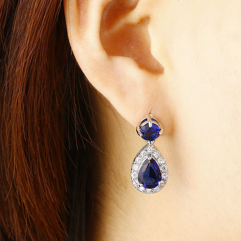 Wholesale New Hot Blue Water Drop Long Earrings + Cubic Zirconia Drop Earings Women Fashion Jewelry For Party Gift WE329
Wholesale New Hot Blue Water Drop Long Earrings + Cubic Zirconia Drop Earings Women Fashion Jewelry For Party Gift WE329