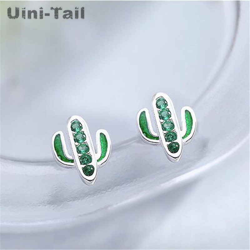 Uini-Tail 2020 new listing 925 sterling silver small fresh face thin cactus micro-set earrings exquisite compact high quality
Uini-Tail 2020 new listing 925 sterling silver small fresh face thin cactus micro-set earrings exquisite compact high quality