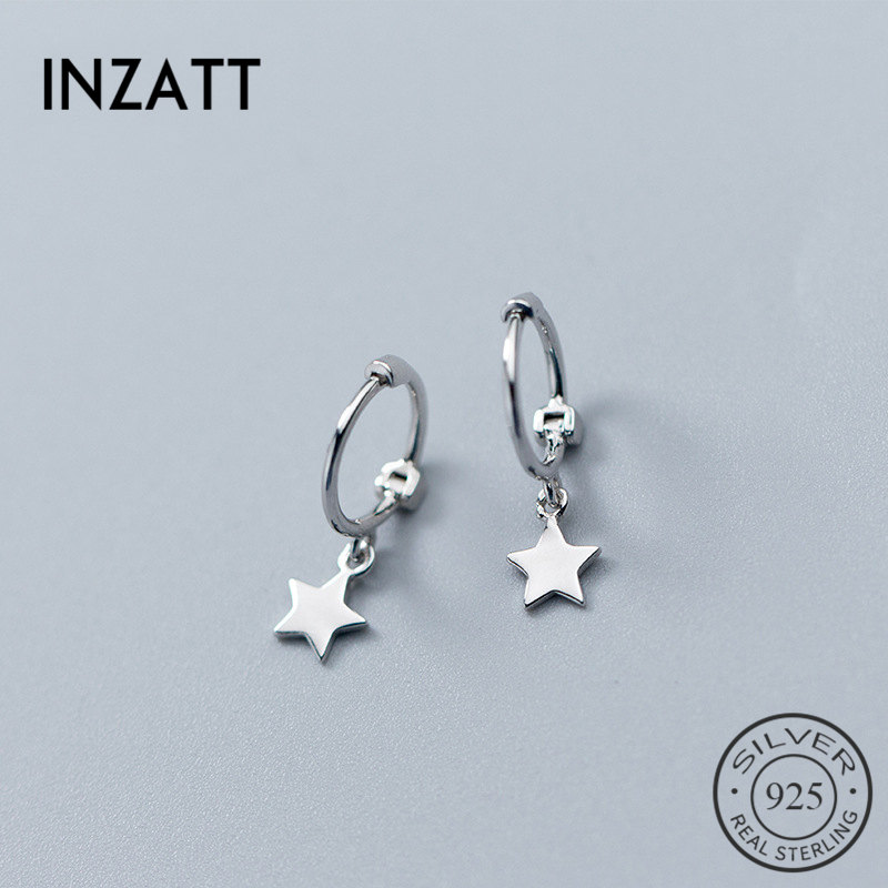 INZA2020 Real 925 Sterling Silver Star Heart Pentagram Beads Small Hoop Earrings For Women Party Trendy Jewelry Accessory
INZA2020 Real 925 Sterling Silver Star Heart Pentagram Beads Small Hoop Earrings For Women Party Trendy Jewelry Accessory