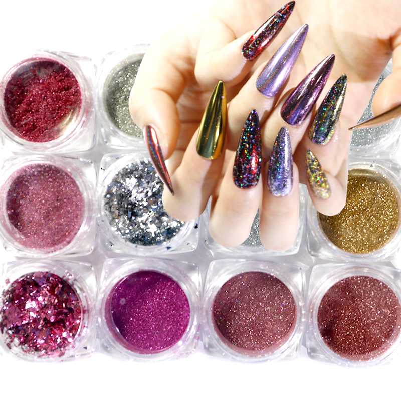 Nail Glitter Set 6Color/Lot Chameleon Mirror Magic Powder Nail Foil Sticker Powder Pack In Paper Box Glitter Decoration DIY
Nail Glitter Set 6Color/Lot Chameleon Mirror Magic Powder Nail Foil Sticker Powder Pack In Paper Box Glitter Decoration DIY