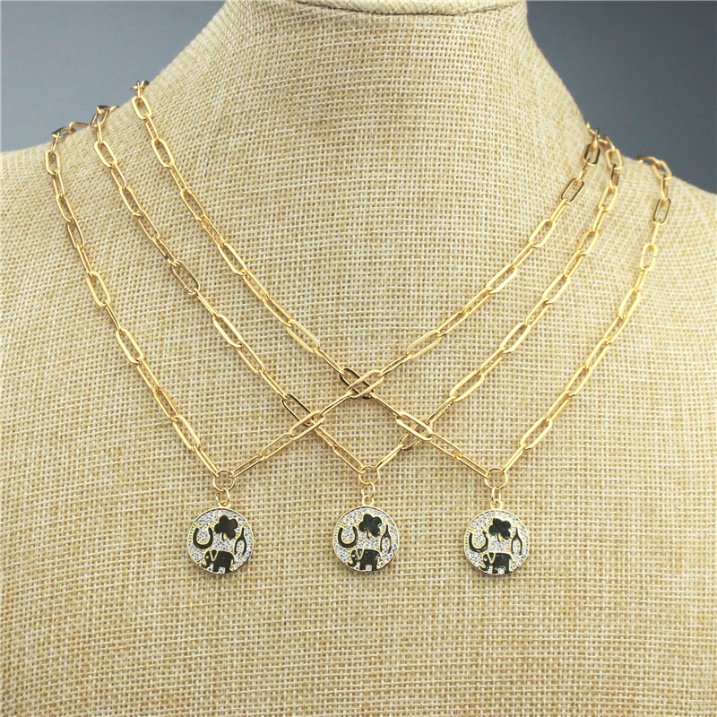 16inch 10pcs/lot New design colorful cz necklace,elephant shape cubic zircon component,plated chain necklace cheap wholesale
16inch 10pcs/lot New design colorful cz necklace,elephant shape cubic zircon component,plated chain necklace cheap wholesale