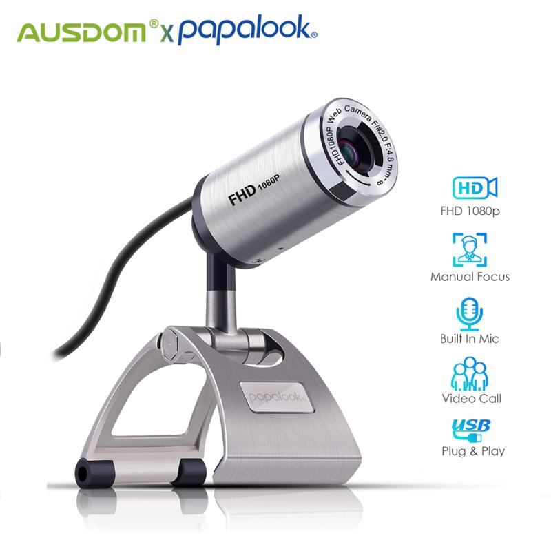 PAPALOOK PA150S 1080P Webcam Full HD USB2.0 30 FPS Autofocus PC Web Camera with Microphone for Computer Skype Gaming Webcams
PAPALOOK PA150S 1080P Webcam Full HD USB2.0 30 FPS Autofocus PC Web Camera with Microphone for Computer Skype Gaming Webcams