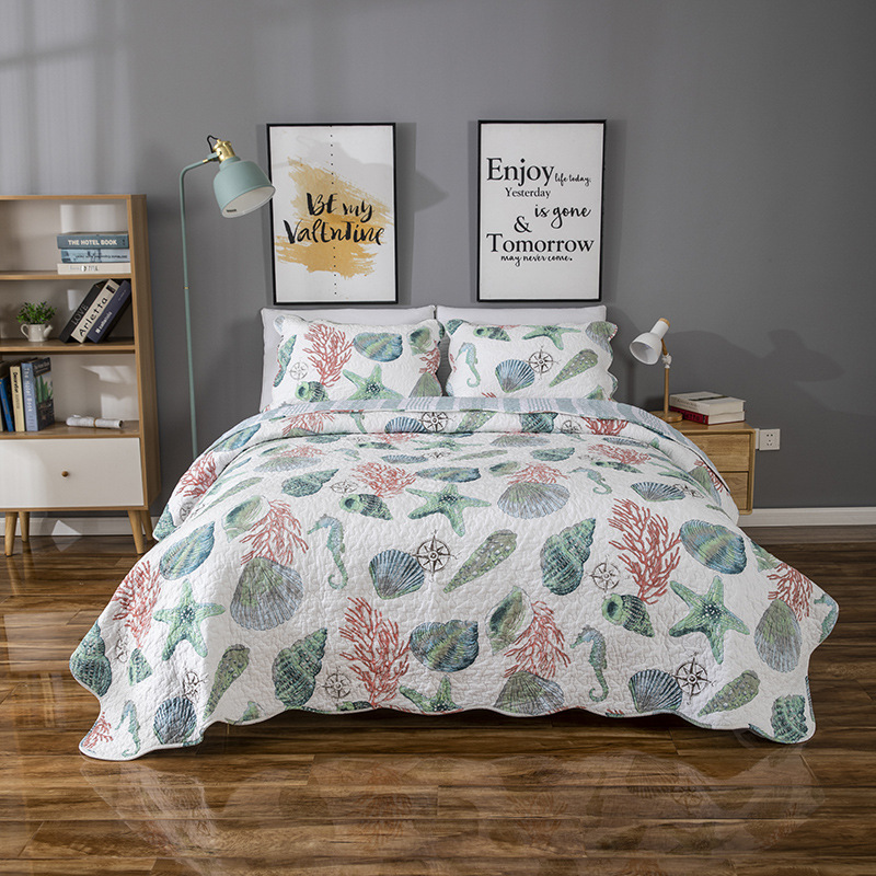 Comforters & Sets CHAUSUB Bedspread For Bed Quilt Set 3PCS Ocean Style Cotton Quilts Cover Pillowcase Queen Size Coverlet Blanket On, Sky blue
Comforters & Sets CHAUSUB Bedspread For Bed Quilt Set 3PCS Ocean Style Cotton Quilts Cover Pillowcase Queen Size Coverlet Blanket On, Sky blue