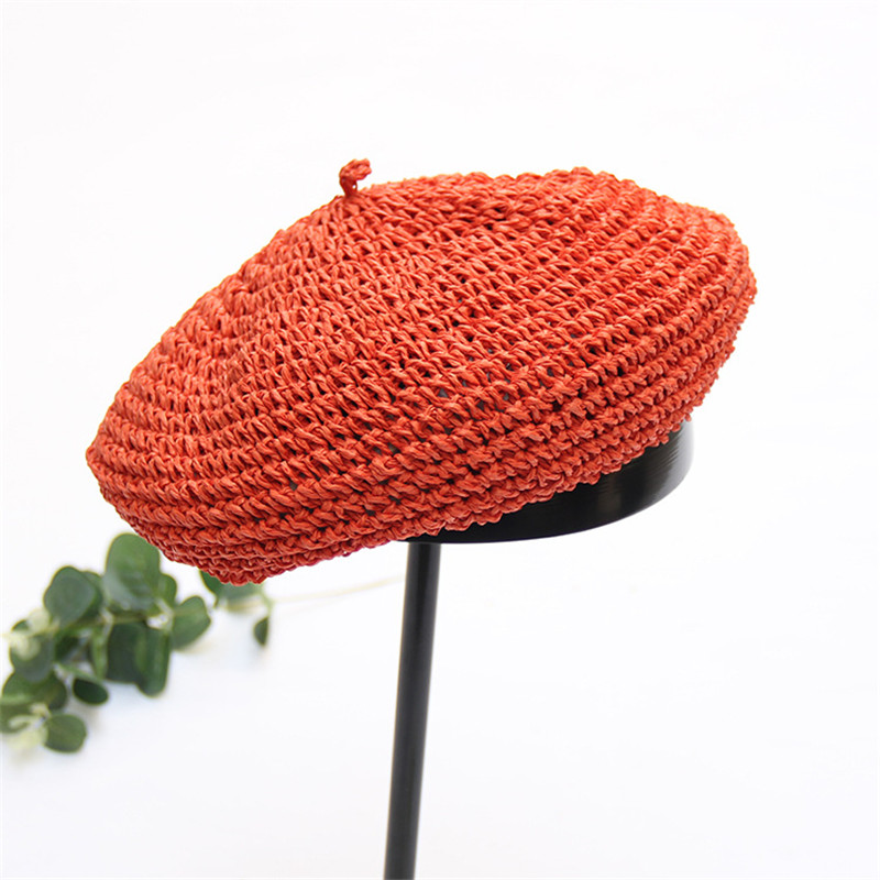 Vintage Straw Woven Beret French Lady Girl Summer Beanie Hat Artist Cap Hat Handmade J55, White
Vintage Straw Woven Beret French Lady Girl Summer Beanie Hat Artist Cap Hat Handmade J55, White