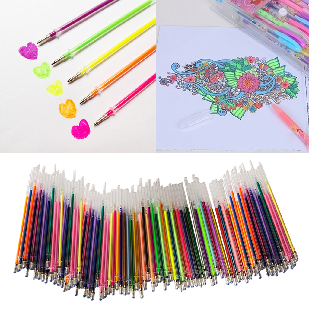 60/100 Colors Gel Pen Refills - Fluorescence Neon Pen Ink Refills for Adult Coloring Books, Scrapbooking, Drawing , DIY Painting, Black
60/100 Colors Gel Pen Refills - Fluorescence Neon Pen Ink Refills for Adult Coloring Books, Scrapbooking, Drawing , DIY Painting, Black