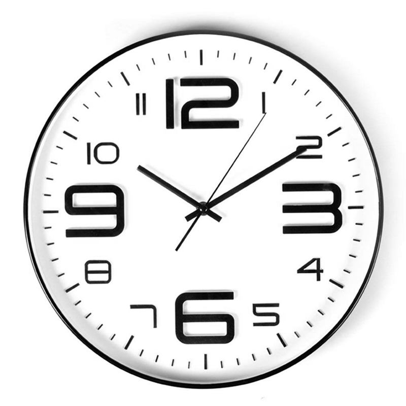 Indoor Big 3D Number Quartz Wall Decor Clock Quiet Movement Decorative Living Room 10inch Black Edge
Indoor Big 3D Number Quartz Wall Decor Clock Quiet Movement Decorative Living Room 10inch Black Edge