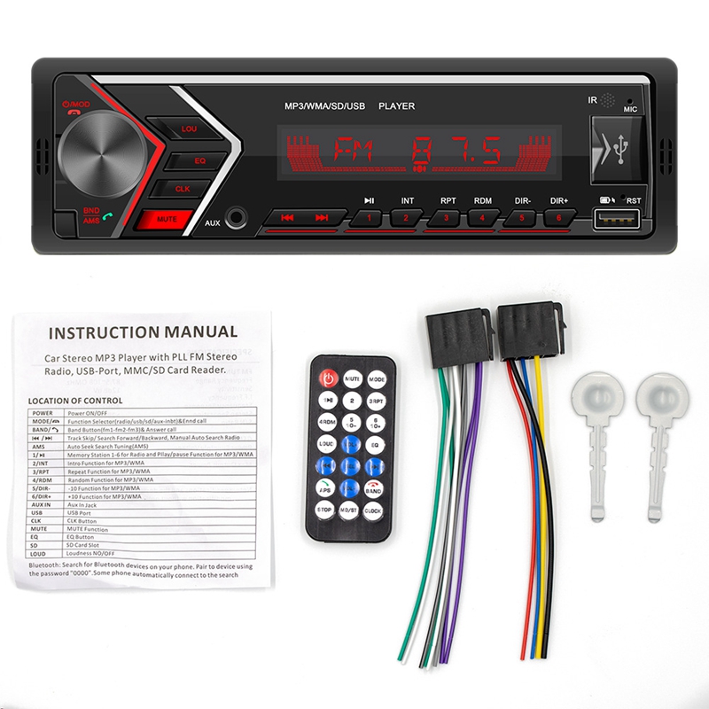 Novel-Universal Car Radio Bluetooth MP3 Player AUX Classic Cars Stereo Head Unit with Remote SWM-505
Novel-Universal Car Radio Bluetooth MP3 Player AUX Classic Cars Stereo Head Unit with Remote SWM-505