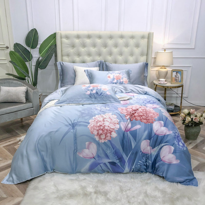 Bedding Sets 600TC Tencel Silk 4Pcs Set Blossom Floral Duvet Cover Bed Sheet Tree Leaves Ultra Soft Breathable For Summer, Color 3
Bedding Sets 600TC Tencel Silk 4Pcs Set Blossom Floral Duvet Cover Bed Sheet Tree Leaves Ultra Soft Breathable For Summer, Color 3