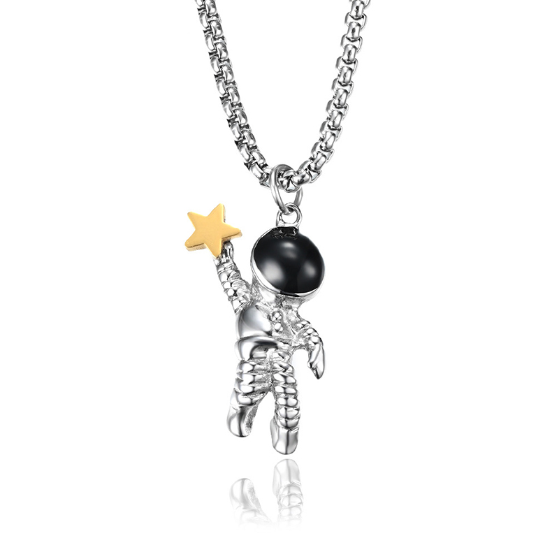 necklace women star astronauta pendant stainless steel necklaces pendants women accessories fashion necklace jewelry on the neck
necklace women star astronauta pendant stainless steel necklaces pendants women accessories fashion necklace jewelry on the neck