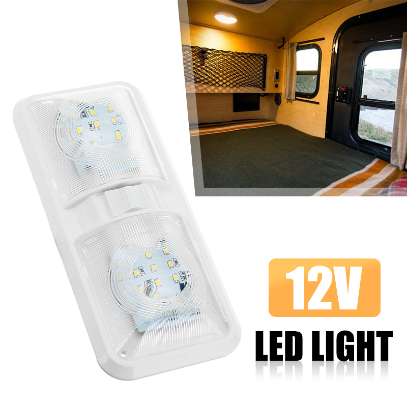 Car Camper Lamp RV LED Light Double Dome Light Camper Trailer Marine Ceiling Fixture 12V 800lm 6000-6500K Boat Trailer
Car Camper Lamp RV LED Light Double Dome Light Camper Trailer Marine Ceiling Fixture 12V 800lm 6000-6500K Boat Trailer