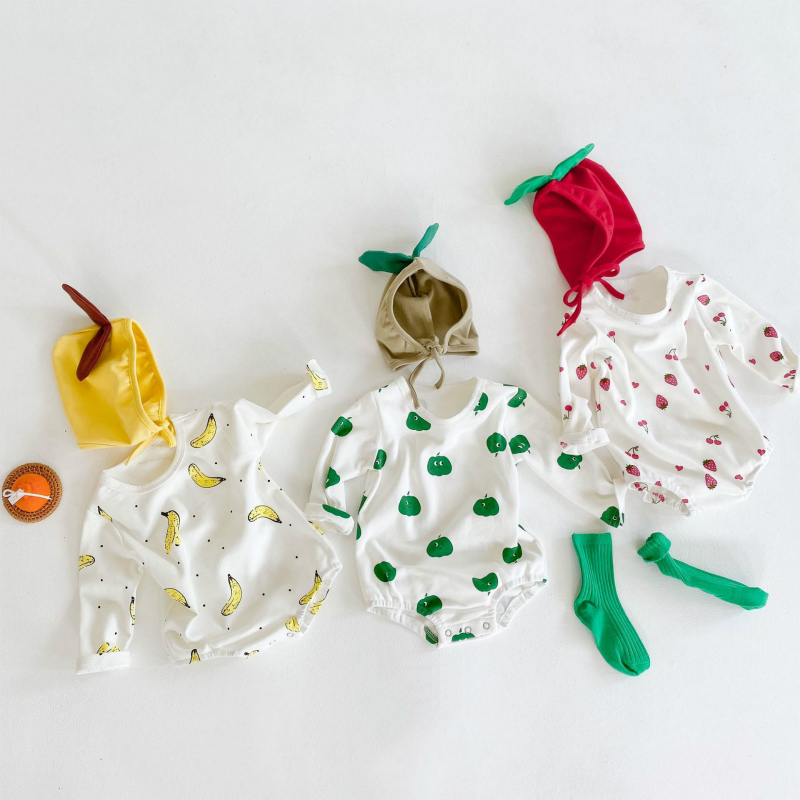 Infant Girls Boys Clothes Toddler Autumn Winter Fruit Printed Christmas Party Romper+hat 2 PCS Sets Baby Bodysuit Outfits, Ye
Infant Girls Boys Clothes Toddler Autumn Winter Fruit Printed Christmas Party Romper+hat 2 PCS Sets Baby Bodysuit Outfits, Ye