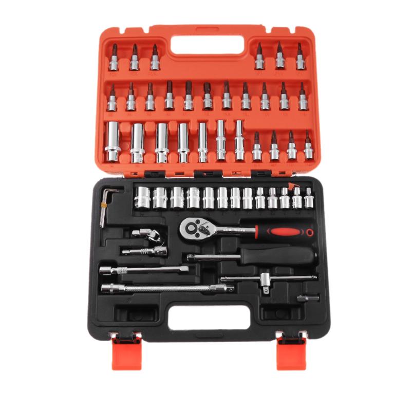53pcs Sleeve Wrench Assembly Ratchet Wrench Set Kit for Car Bicycle Motorcycle Combination Repair Tools Hand Tools Spanner Kit
53pcs Sleeve Wrench Assembly Ratchet Wrench Set Kit for Car Bicycle Motorcycle Combination Repair Tools Hand Tools Spanner Kit