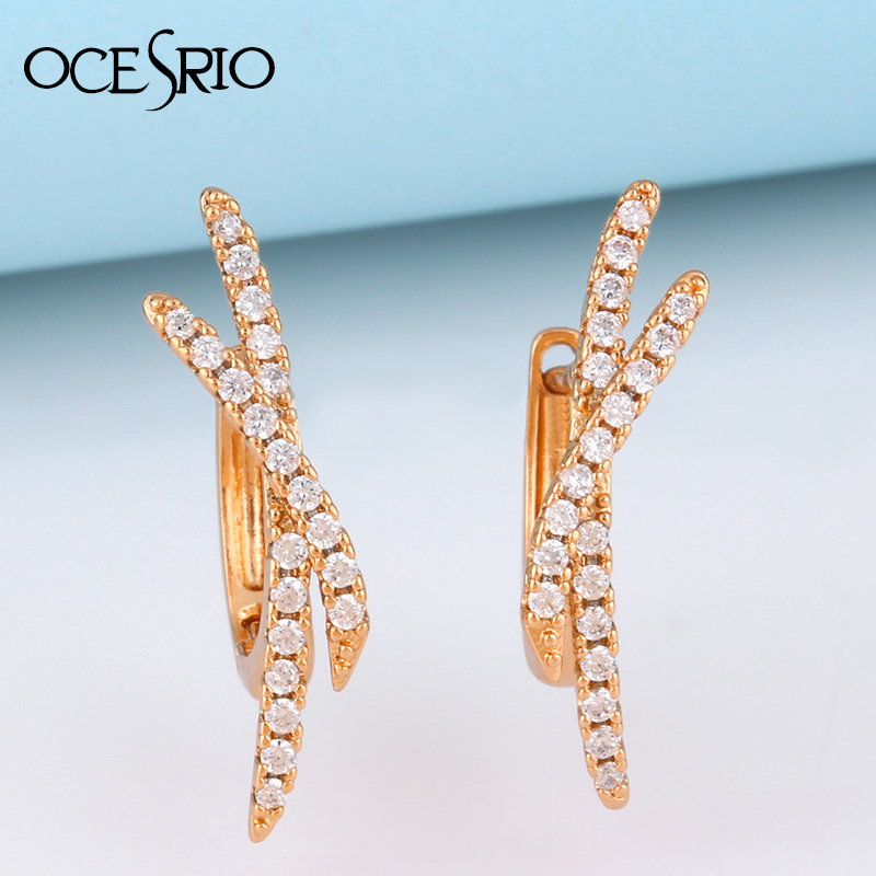 OCESRIO X Type Earrings With Dangle CZ Earrings for Women Wedding 585 Rose Gold Jewelry Accesorios birthday gift ers-t81
OCESRIO X Type Earrings With Dangle CZ Earrings for Women Wedding 585 Rose Gold Jewelry Accesorios birthday gift ers-t81