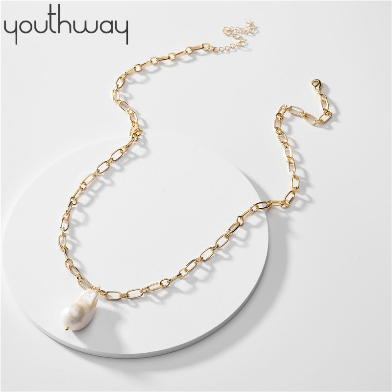 Baroque freshwater pearl pendant necklace Adjustable Sweater long chain Natural pearl necklace European American famous Jewelry
Baroque freshwater pearl pendant necklace Adjustable Sweater long chain Natural pearl necklace European American famous Jewelry