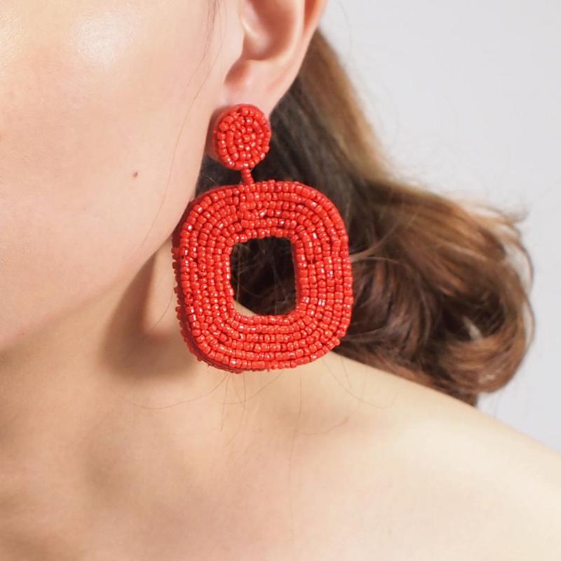 MANILAI Bohemian Square Beads Dangle Earrings Handmade Statement Geometric Big Drop Earrings For Women Ethnic Jewelry Girls
MANILAI Bohemian Square Beads Dangle Earrings Handmade Statement Geometric Big Drop Earrings For Women Ethnic Jewelry Girls