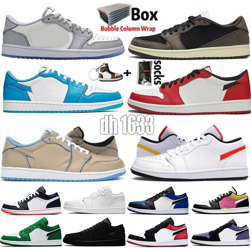 with box low og jumpman 1 1s women mens basketball shoes designer travis scotts unc paris black white toe top 3 chicago trainers sneakers size 36-45, White;red
with box low og jumpman 1 1s women mens basketball shoes designer travis scotts unc paris black white toe top 3 chicago trainers sneakers size 36-45, White;red