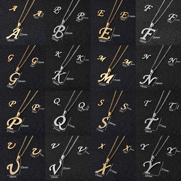 Cheap Custom Gift 18k Gold Initial 26 Alphabet Name Pendant Stainless Steel Necklace Earring Jewelry Set, As picture
Cheap Custom Gift 18k Gold Initial 26 Alphabet Name Pendant Stainless Steel Necklace Earring Jewelry Set, As picture