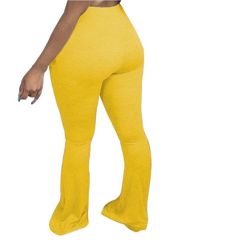 Women dresses Flare Pants Wide Leg Casual Plus Size Elastic Leggings High Waist Trousers Bell Bottom Draped Jogger Sweatpants