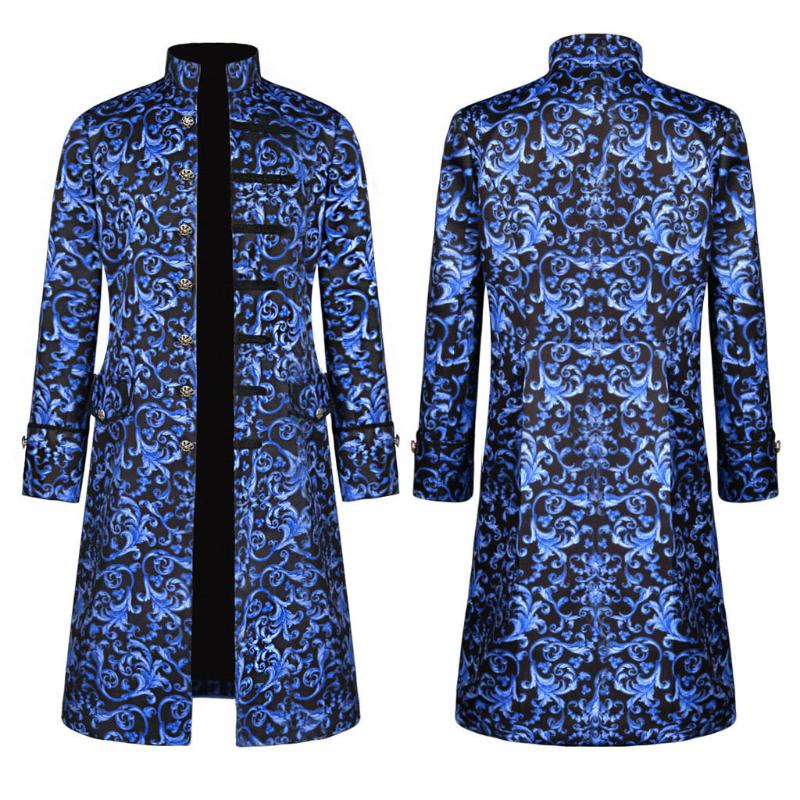 2020 New Men' Coat windbreakers Printing Fashionable Steampunk Retro Uniform Punk Style Party Outwear Stand Collar Men' jacket, Blue
2020 New Men' Coat windbreakers Printing Fashionable Steampunk Retro Uniform Punk Style Party Outwear Stand Collar Men' jacket, Blue