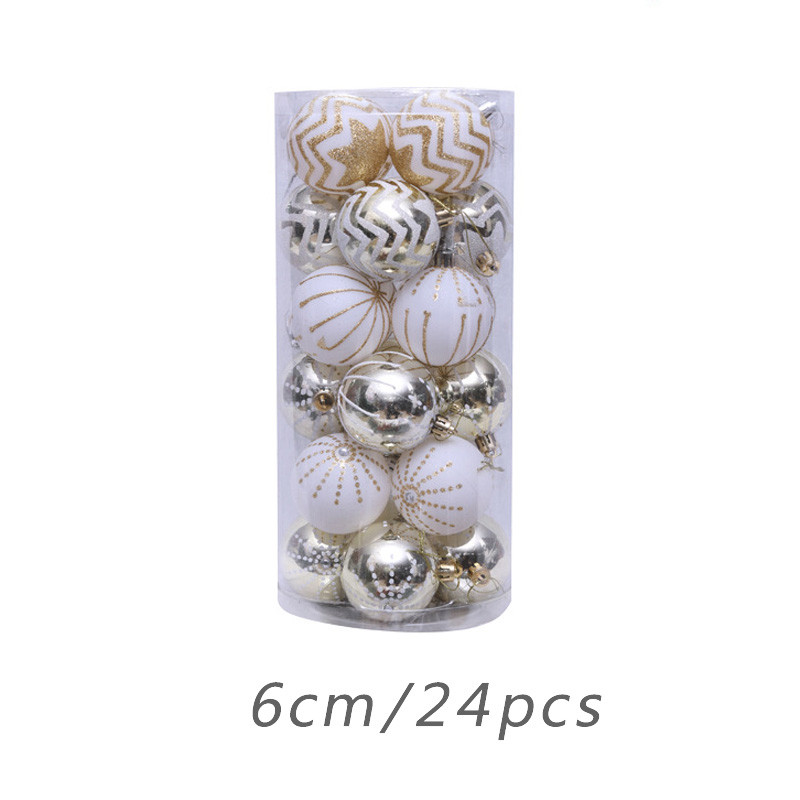 Christmas Tree Decoration Balls 24 Pcs/set Holiday Hanging Ornaments Home Decor
Christmas Tree Decoration Balls 24 Pcs/set Holiday Hanging Ornaments Home Decor