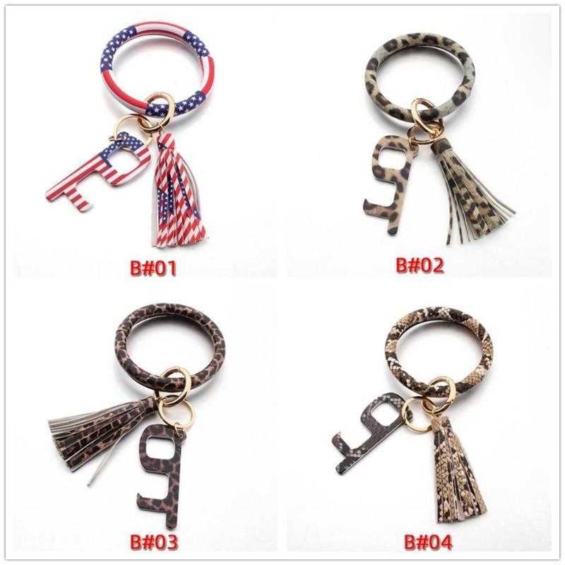ZWPON Fashion No touch Acrylic Resin Key Chain Big PU Leather O-shape Key Rings Leather Tassel Anti Contact Artifact Chain
ZWPON Fashion No touch Acrylic Resin Key Chain Big PU Leather O-shape Key Rings Leather Tassel Anti Contact Artifact Chain
