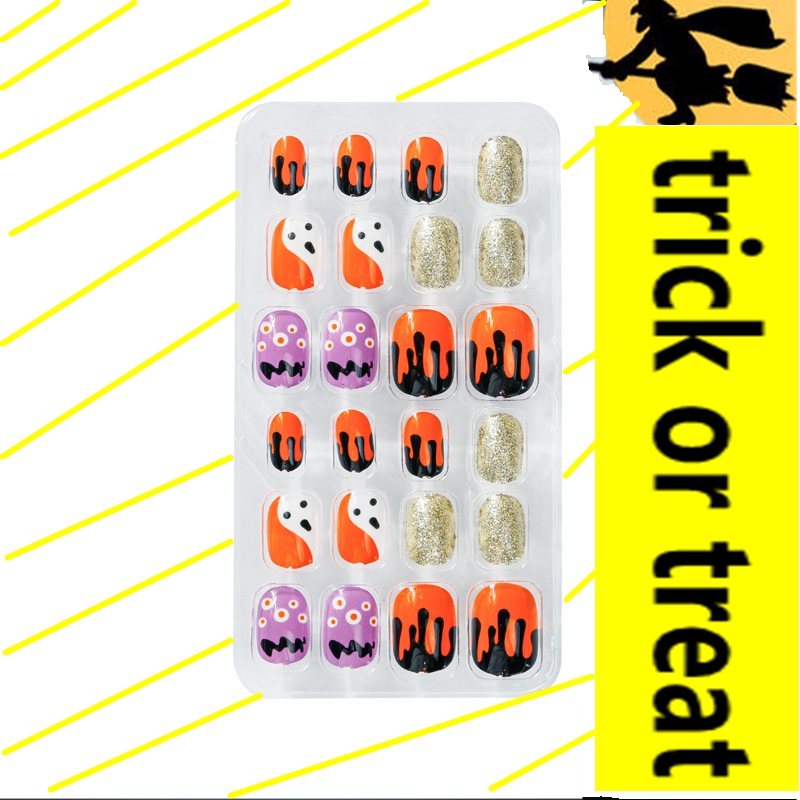 False Nail Cartoon Halloween Nail Sticker Makeup Toy UV Gel Acrylic Full Cover Child Girl Baby Fashion Toy DIY Cosmetics Gift, 10
False Nail Cartoon Halloween Nail Sticker Makeup Toy UV Gel Acrylic Full Cover Child Girl Baby Fashion Toy DIY Cosmetics Gift, 10