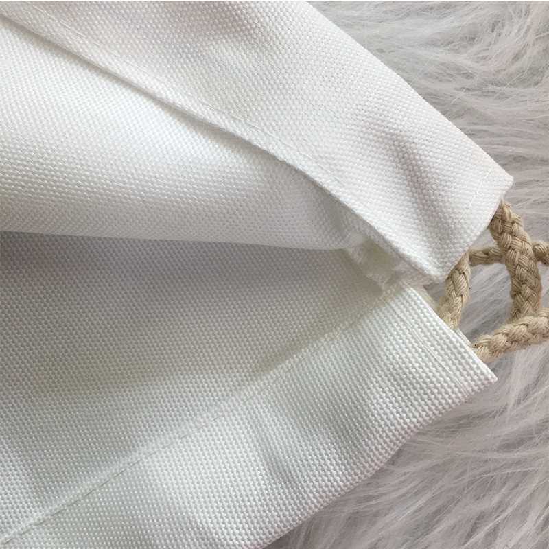 Christmas Decorations 30pcs/lot Customized Sublimation Santa Sacks White Blanks Children Candy Drawstring Bag Year Party Gift Ornament