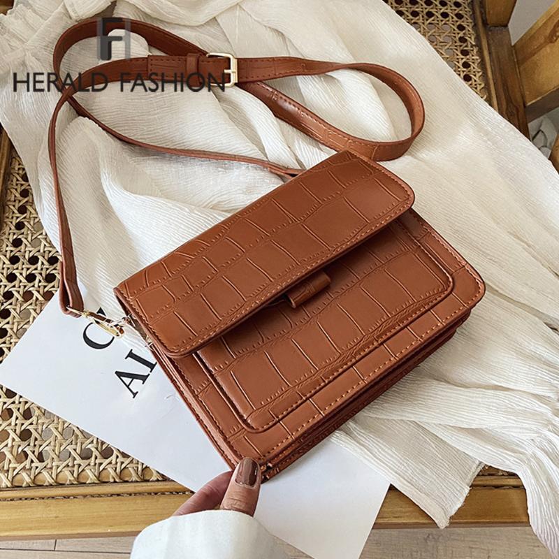 HERALD FASHION PU Leather Crossbody Bags For Women 2020 Solid Color Elegant Shoulder Handbags Female Travel Totes and Purses, As photo
HERALD FASHION PU Leather Crossbody Bags For Women 2020 Solid Color Elegant Shoulder Handbags Female Travel Totes and Purses, As photo